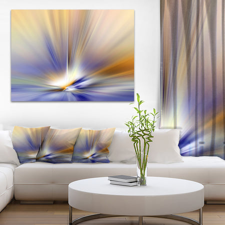 Brown Focus Light Upward - Abstract Digital Canvas Print