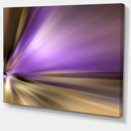 Bright Purple Shade Upward - Abstract Digital Canvas Print
