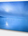 Blue Water Surface in Morning - Seascape Photo Canvas Print