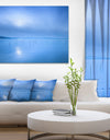 Blue Water Surface in Morning - Seascape Photo Canvas Print