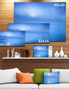 Blue Water Surface in Morning - Seascape Photo Canvas Print