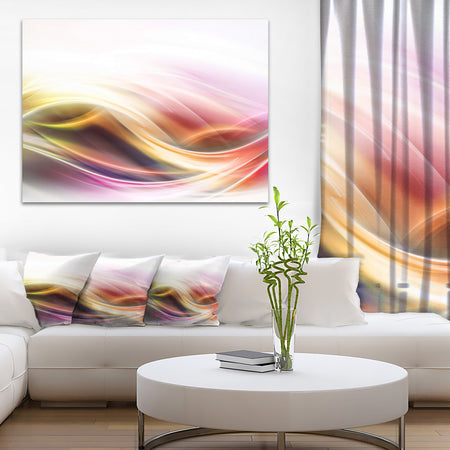 Elegant Light Color Pattern - Abstract Digital Art Canvas Print