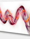 Tangled Pink Gold Waves - Abstract Digital Art Canvas Print