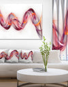 Tangled Pink Gold Waves - Abstract Digital Art Canvas Print