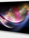 3D Pink Blue Glowing Light - Abstract Digital Art Canvas Print