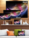 3D Pink Blue Glowing Light - Abstract Digital Art Canvas Print