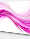 Abstract Pink Downward Waves - Abstract Digital Canvas Print