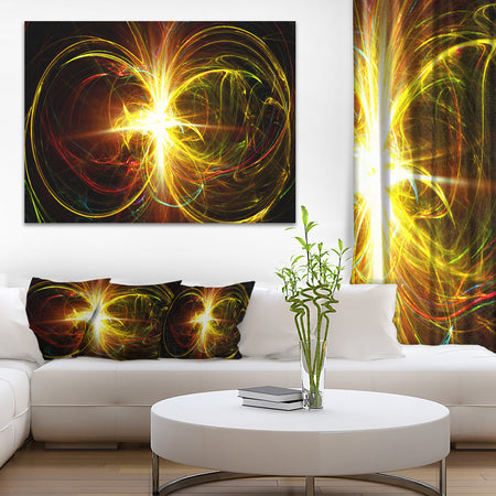 Fractal Hoops - Abstract Digital Art Canvas Print