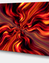 Red Infinity Illustration - Abstract Digital Art Canvas Print