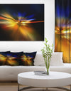 Explosion of Light in Black - Abstract Digital Art Canvas Print