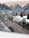 Dolomites Winter Italy - Landscape Photo Canvas Print