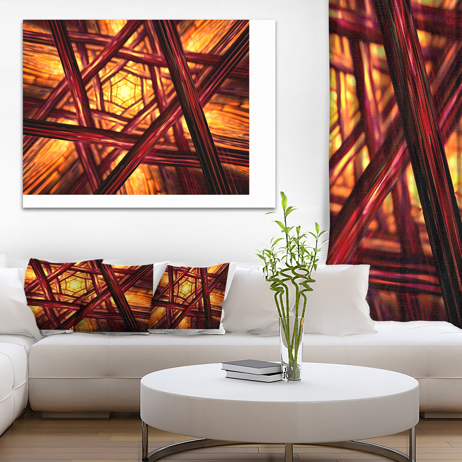 Fractal Mandala Design - Abstract Digital Art Canvas Print