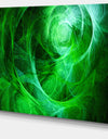 Green Stormy Sky Texture - Abstract Digital Art Canvas Print