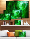 Green Stormy Sky Texture - Abstract Digital Art Canvas Print