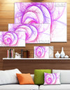 Pink Exotic Flower Pattern - Floral Digital Art Canvas Print