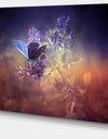 Vintage Butterfly - Digital Art Floral Canvas Print