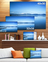 Bright Blue Sky with Pier - Seascape Photo Canvas Print