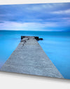 Broken Concrete Jetty - Seascape Photo Canvas Print