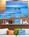 Broken Concrete Jetty - Seascape Photo Canvas Print