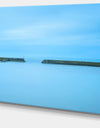 Concrete Pier and Stairs - Seascape Photo Canvas Print