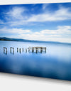 White Clouds and Blue Sea - Seascape Photo Canvas Print