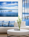White Clouds and Blue Sea - Seascape Photo Canvas Print