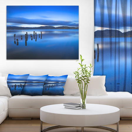 Blue Clouds at Evening - Seascape Photo Canvas Print