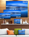 Blue Clouds at Evening - Seascape Photo Canvas Print
