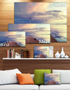 Pier Under Bright Sky - Seascape Photo Canvas Print