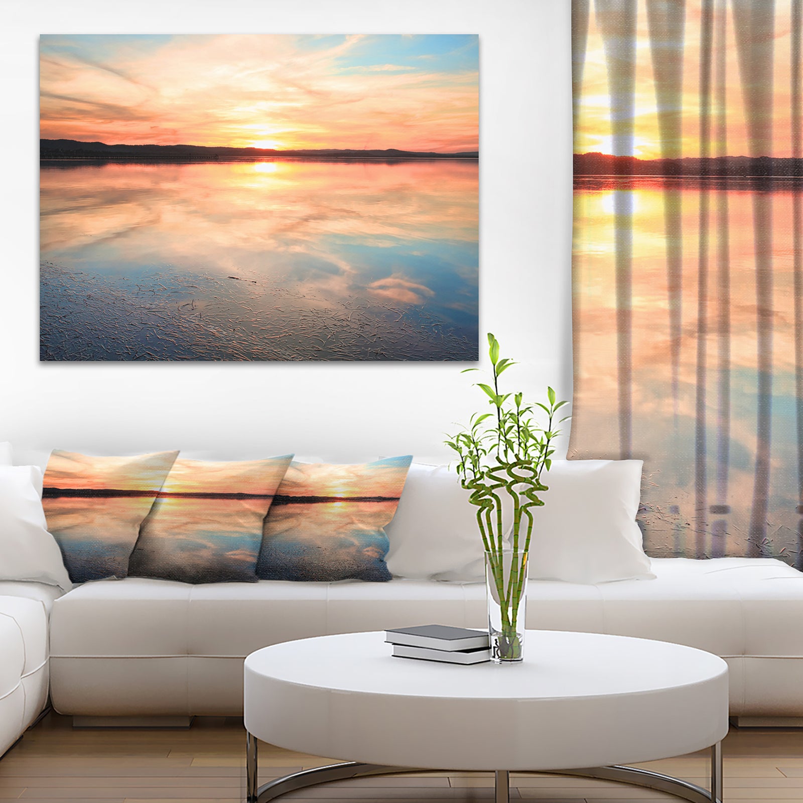 Sensational Sunset in Australia - Seascape Photo Canvas Print