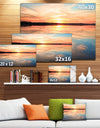 Sensational Sunset in Australia - Seascape Photo Canvas Print
