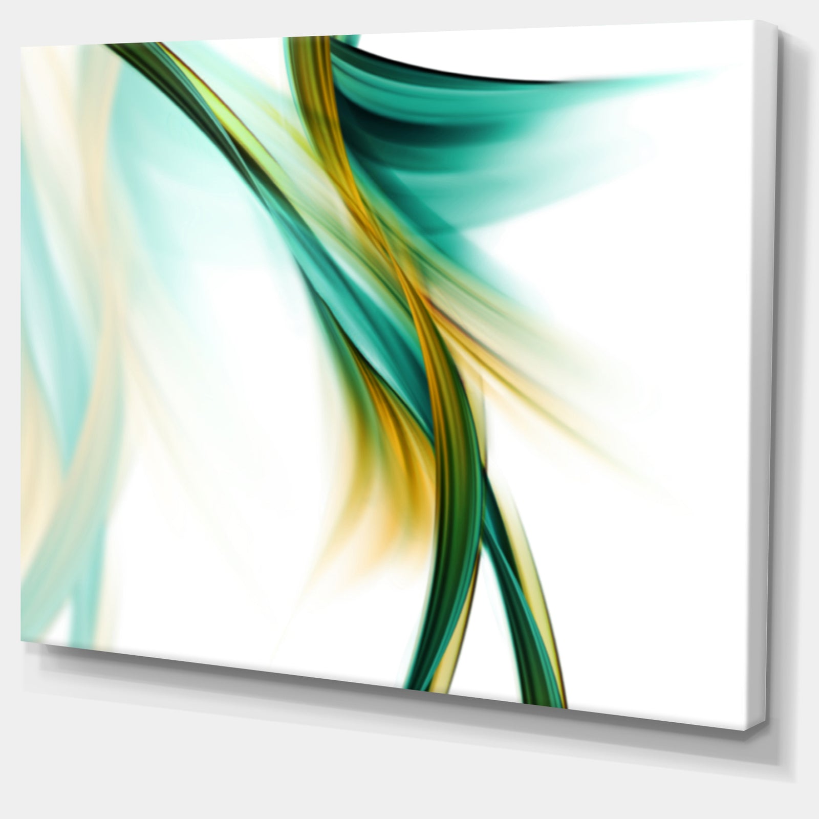 Blue Gold Texture Pattern - Abstract Digital Art Canvas Print