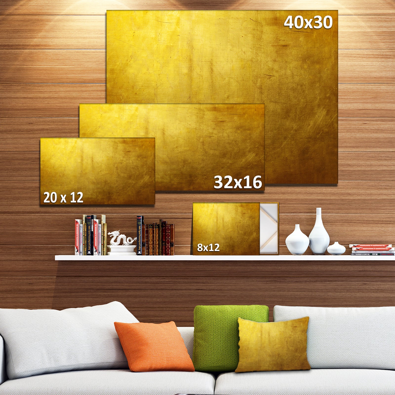 Gold Texture - Abstract Canvas art print