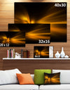 Gold Light Over Dark Pattern - Abstract Digital Art Canvas Print