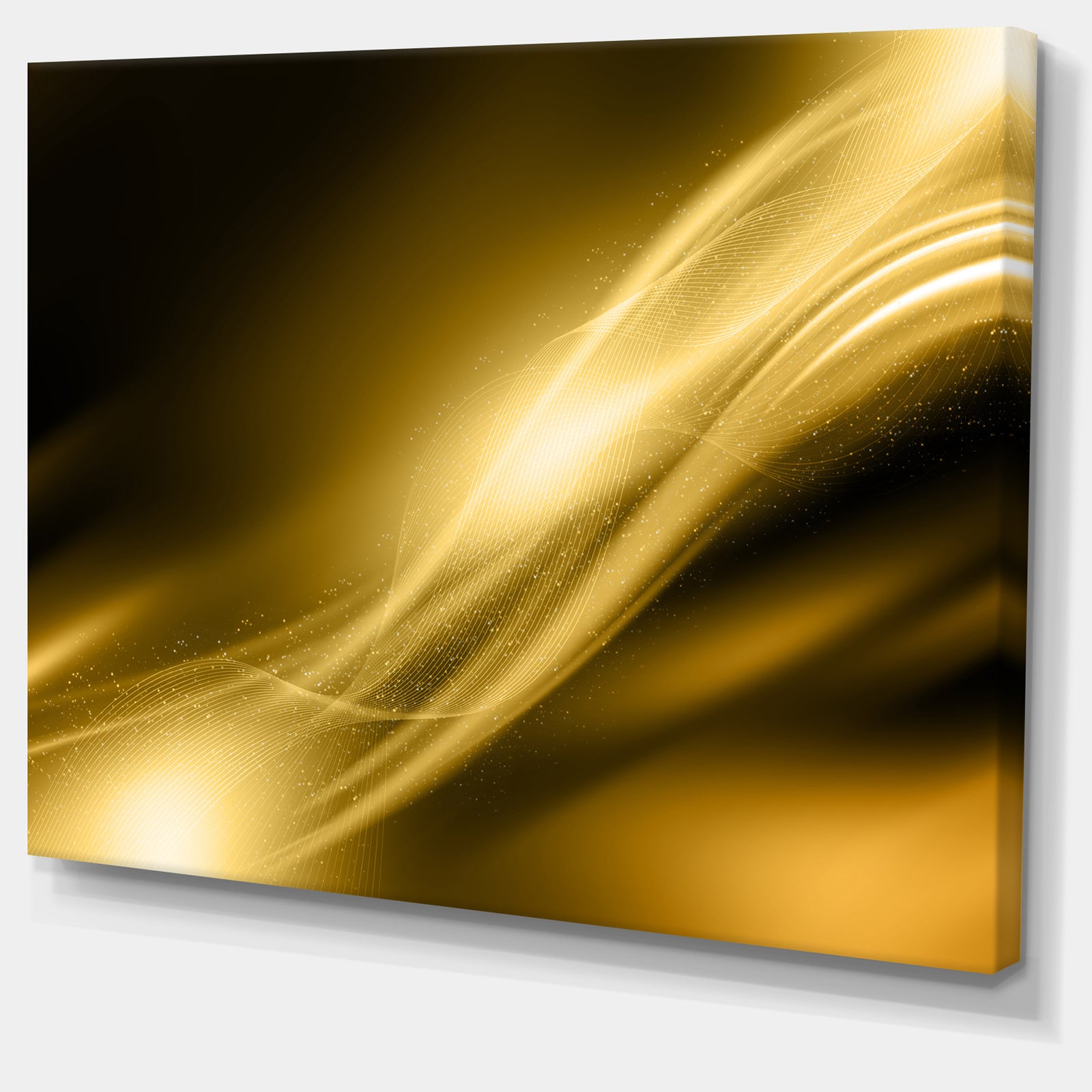 Sparkle Gold Texture Pattern - Abstract Digital Art Canvas Print