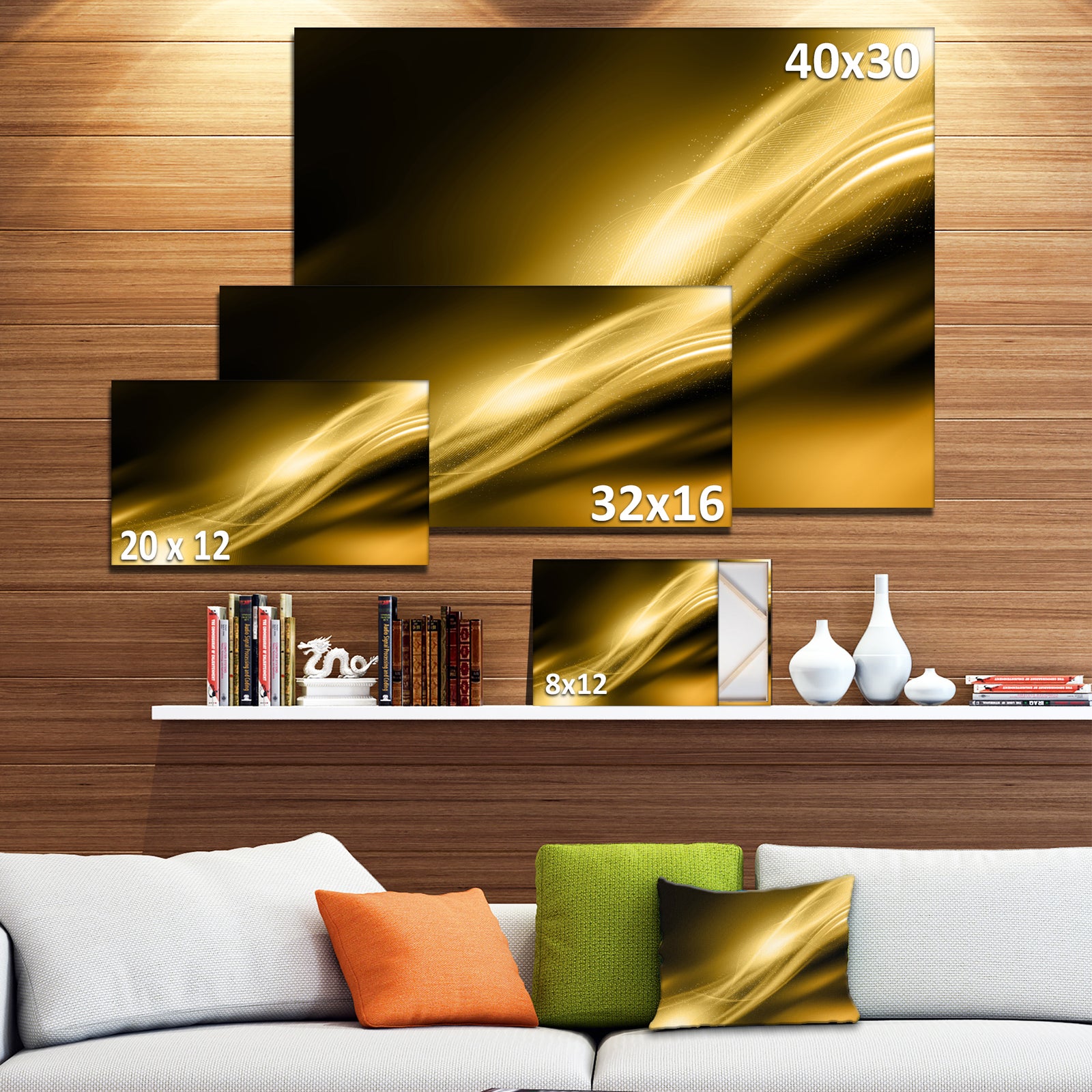 Sparkle Gold Texture Pattern - Abstract Digital Art Canvas Print