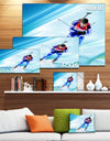 Extreme Male Skier - Portrait Digital Art Canvas Art Print