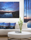 Clouds Reflection in River - Landscape Photo Canvas Print