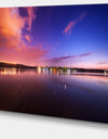 Night Sky Reflection in River - Landscape Photo Canvas Print