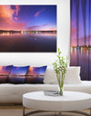 Night Sky Reflection in River - Landscape Photo Canvas Print