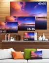 Night Sky Reflection in River - Landscape Photo Canvas Print