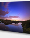 Stars and Clouds Reflection - Landscape Photo Canvas Print