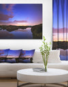 Stars and Clouds Reflection - Landscape Photo Canvas Print