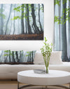 Green Leaves in Old Forest - Landscape Photo Canvas Print