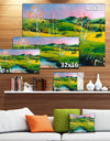 Endless Green Pastures - Landscape Painting Canvas Print