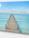 Pier Infinite to the Sea - Seascape Photo Canvas Print