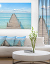 Pier Infinite to the Sea - Seascape Photo Canvas Print