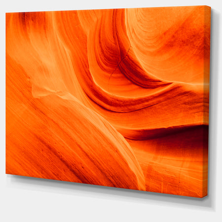 Orange Upper Antelope Canyon - Landscape Photography Canvas Print