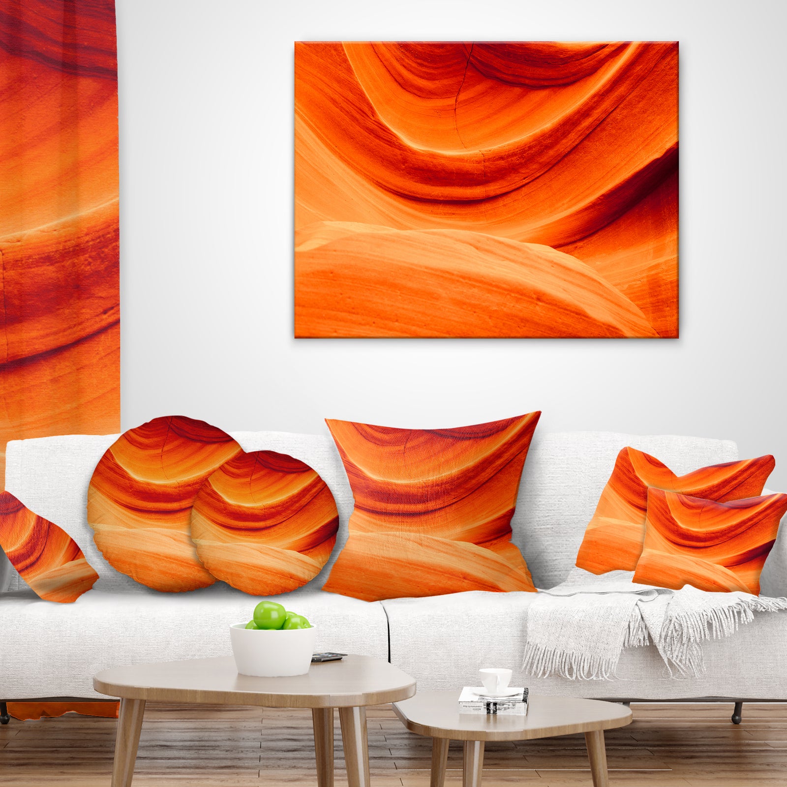 Antelope Canyon Orange Wall - Landscape Photography Canvas Print