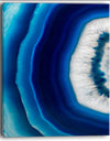 Blue Agate Crystal - Abstract Canvas art print